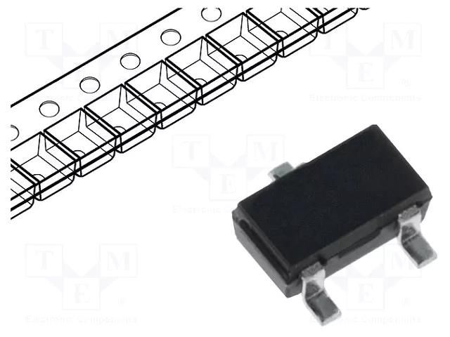 Transistor: NPN; bipolar; BRT; 50V; 0.1A; 0.23W; SC59; R1: 10kΩ ONSEMI MUN2214T1G