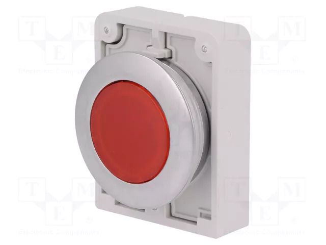Switch: push-button; 30mm; Stabl.pos: 1; red; M22-FLED,M22-LED EATON ELECTRIC M30C-FDL-R