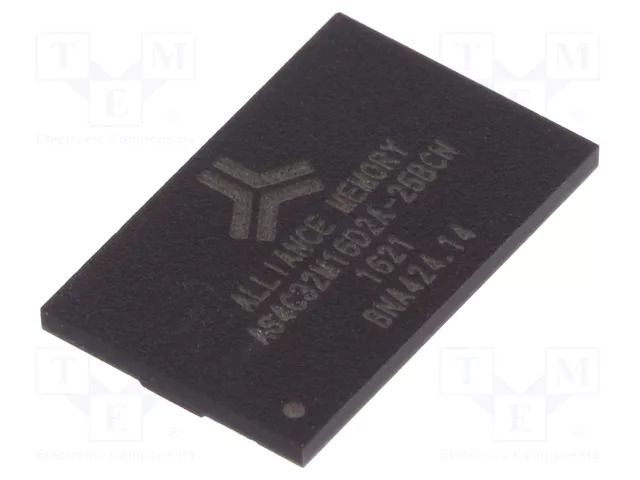 IC: DRAM memory; 512MbDRAM; 32Mx16bit; 1.8V; 400MHz; 12.5ns; FBGA84 ALLIANCE MEMORY AS4C32M16D2A-25BCN