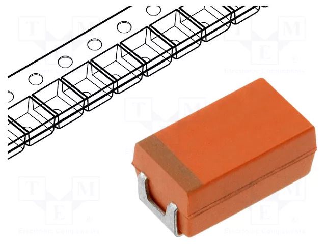 Capacitor: niobium; SMD; 100uF; 6.3VDC; C; 2312; OxiCap; ±20% KYOCERA AVX NOJC107M006