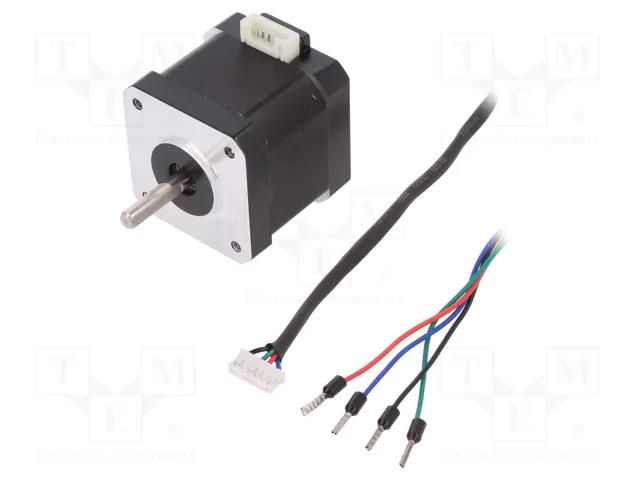 Motor: stepper; 3.4VDC; Shaft: D spring; max.343mNm; 1.7A; 6000h DFROBOT DF-FIT0278