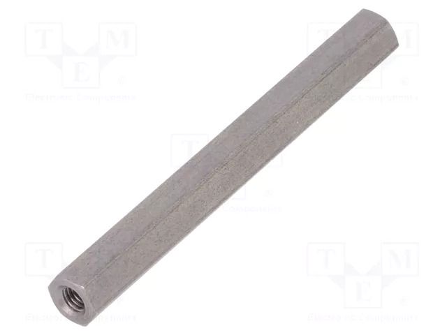Screwed spacer sleeve; 50mm; Int.thread: M3; hexagonal DREMEC TFF-M3X50/DR144