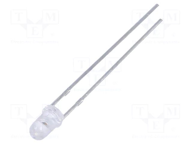 LED; yellow green; 3mm; 120mcd; 40°; Front: convex; 1.8÷2.6VDC FORYARD FYL-3014GC1A
