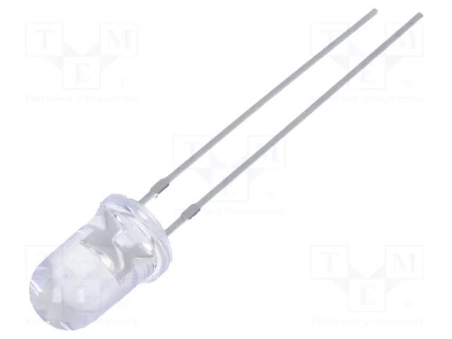 LED; green; 5mm; 22000÷27000mcd; 15°; Front: convex; 2.8÷3.6VDC FORYARD FYL-5014PGC1C
