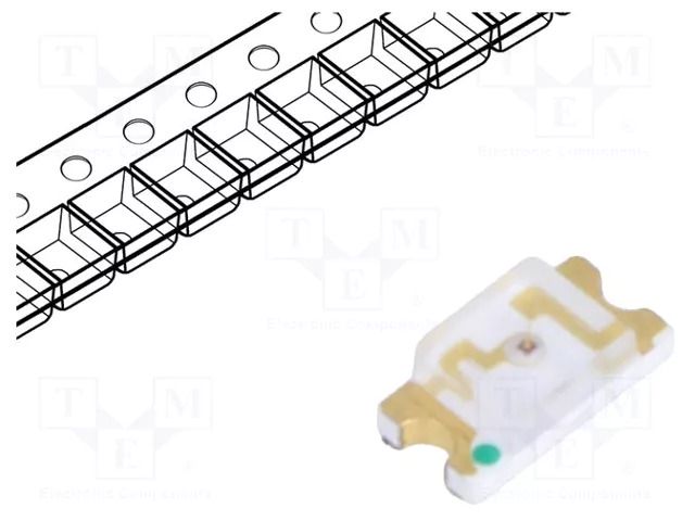 LED; red; SMD; 1206; 80mcd; 2.1÷2.6VDC; 3.2x1.6x1.1mm; 140°; 20mA FORYARD FYLS-1206URC