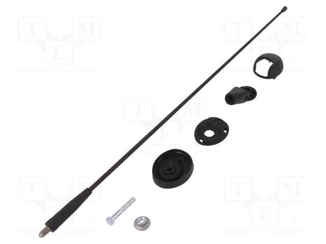 Antenna; car top,automotive; 400mm; AM,FM; Ømount.hole: 10.2mm MTA 7657021