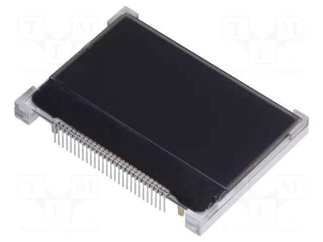 Display: LCD; graphical; 128x64; 58.2x41.7x5.7mm; 2"; LED; PIN: 28 DISPLAY ELEKTRONIK DEM128064OADX-PW-N
