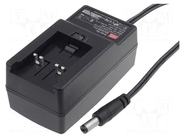 Power supply: switching; mains,plug-in; 5VDC; 2.4A; 12W; 72%; GE18 MEAN WELL GE18I05-P1J