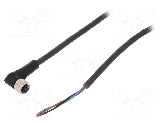 Cable: for sensors/automation; M8; PIN: 3; angled; 2m; plug; 60VAC LAPP 22260203