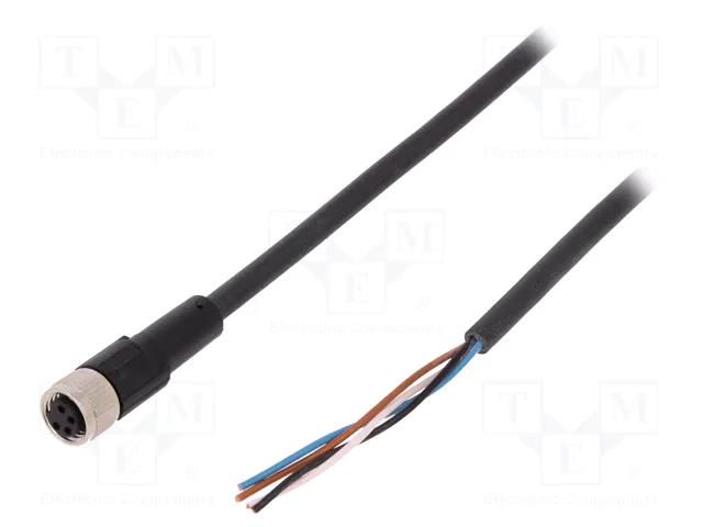 Cable: for sensors/automation; M8; PIN: 4; straight; 5m; plug; 60VAC LAPP 22260310