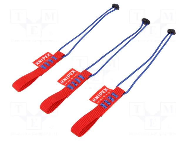 Fixing strap; for working at height; 1.5kg; 3pcs. KNIPEX KNP.005002TBK