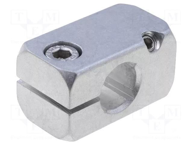 Mounting coupler; with axial bore; aluminium; D: 16mm; W: 25mm ELESA+GANTER GN476-B16-B16-A-MT