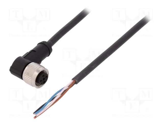 Cable: for sensors/automation; M12; PIN: 4; angled; 5m; plug; 250VAC LAPP 22260325