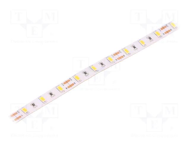 LED tape; white warm; 5630; LED/m: 60; 10mm; white PCB; IP20; 18W/m WISVA OPTOELECTRONICS HH-30KGI-5630FWNA