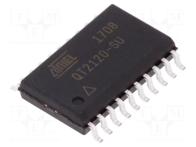 IC: driver; touch sensor; I2C; SO20-W; Ch: 12; 1.8÷5.5VDC MICROCHIP TECHNOLOGY AT42QT2120-SU