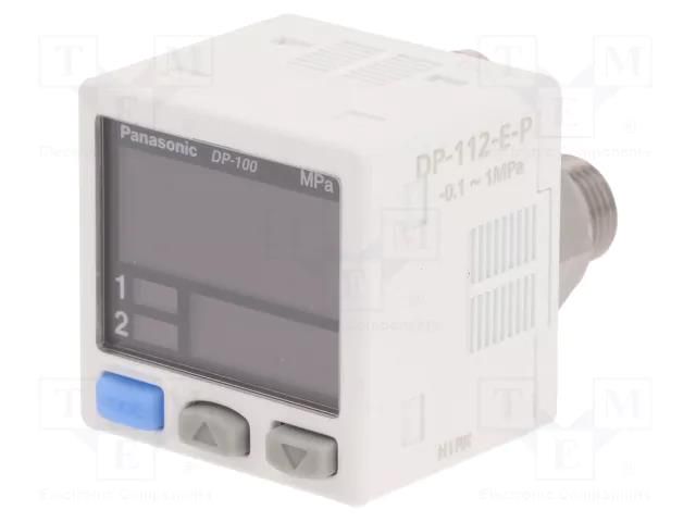 Module: transducer; pressure; -0.1÷1MPa; OUT: 2; OUT 1: PNP; DP-100 PANASONIC DP-112-E-P-J