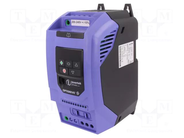Vector inverter; Max motor power: 1.1kW; Usup: 200÷240VAC; IN: 4 INVERTEK DRIVES ODE32201051F4201