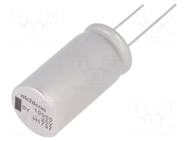 Capacitor: electrolytic; low ESR; THT; 10000uF; 25VDC; Ø18x35.5mm NICHICON UBY1E103MHL