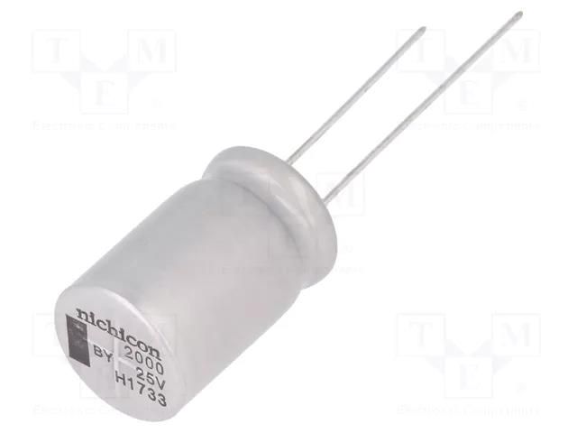 Capacitor: electrolytic; low ESR; THT; 2000uF; 25VDC; Ø18x20mm NICHICON UBY1E202MHL