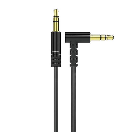 Dudao angled cable AUX mini jack 3.5mm cable 1m black (L11 black), Dudao 6970379617175 6970379617175