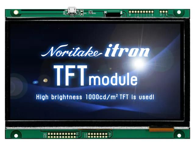 Display: TFT; 7"; 800x480; Illumin: LED; Dim: 165x118.5x12mm NORITAKE Itron GT800X480A-C903PA