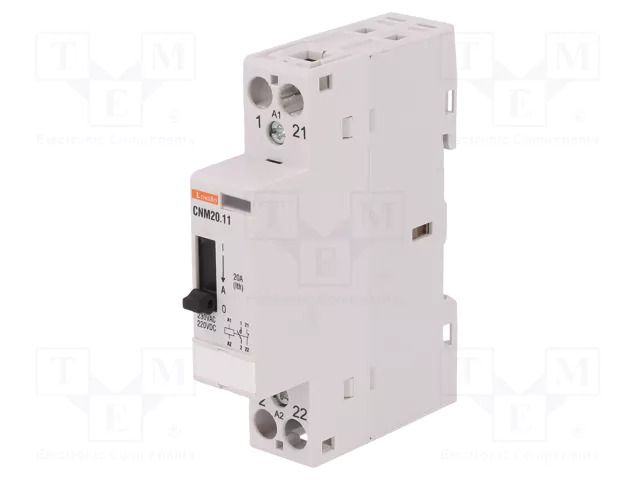 Contactor: 2-pole installation; 20A; 220÷230VAC,220÷230VDC LOVATO ELECTRIC CNM2011220