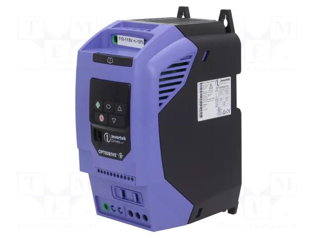 Vector inverter; Max motor power: 0.55kW; Usup: 110÷115VAC; IN: 4 INVERTEK DRIVES ODE32101051F4201