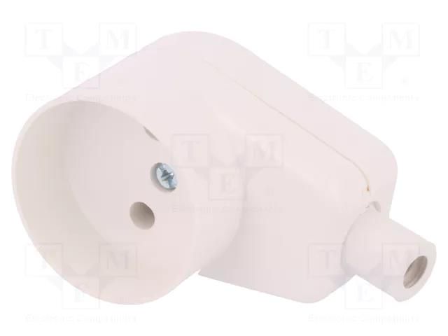 Connector: AC supply; female; socket; 2P; 250VAC; 16A; Type: round JONEX TX-GN-160KBI