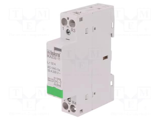 Contactor: 2-pole installation; 32A; 230VAC; NC + NO ISKRA IKA232-11/230V