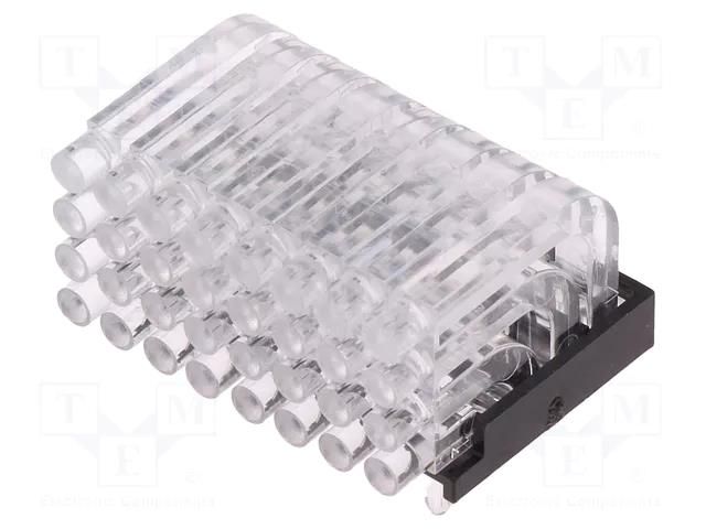 Fiber for LED; Ø2mm; No.of mod: 32; round; Front: convex MENTOR MR-1296.2084