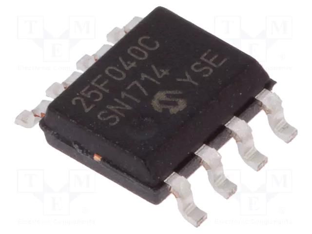 IC: FLASH memory; 4MbFLASH; SDI,SPI; 40MHz; 2.3÷3.6V; SO8; serial MICROCHIP TECHNOLOGY SST25PF040C-40I/SN