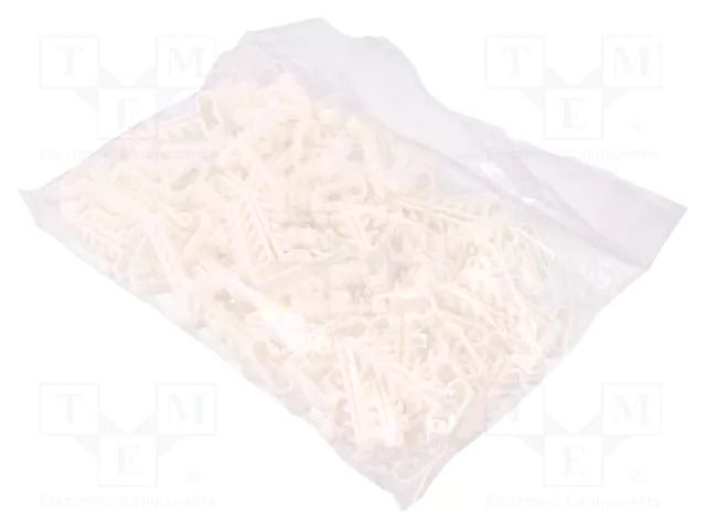 Holder; white; for flat cable,YDYp 5x2,5; 100pcs; USMP 5; 6÷7mm PAWBOL PW-H.7316
