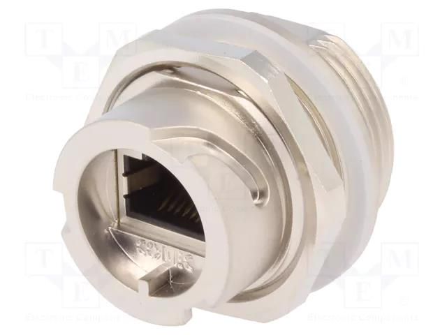 Coupler; PIN: 8; Cat: 5e; shielded; 8p8c; RJ45 socket,both sides CONEC 17-101754