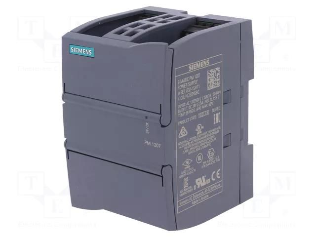 Power supply: switching; S7-1200; for DIN rail mounting; 2.5A SIEMENS 6EP1332-1SH71