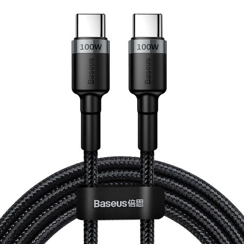 Baseus CATKLF-ALG1 USB-C - USB-C PD QC cable 100W 5A 2m - gray, Baseus 6953156216365 6953156216365