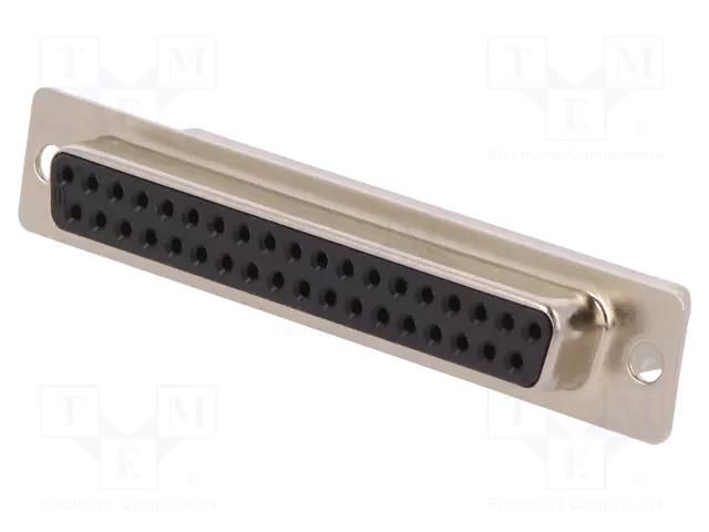 Connector: D-Sub; PIN: 37; plug; female; for cable; straight HARTING 09670374701