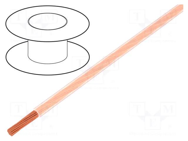 Wire; FlexiStrom; stranded; Cu; 4mm2; PVC; transparent; 1.5kV; 100m STÄUBLI 60.7014-33