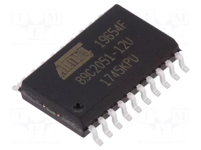 IC: microcontroller 8051; Flash: 2kx8bit; Interface: UART; SO20 MICROCHIP TECHNOLOGY AT89C2051-12SU