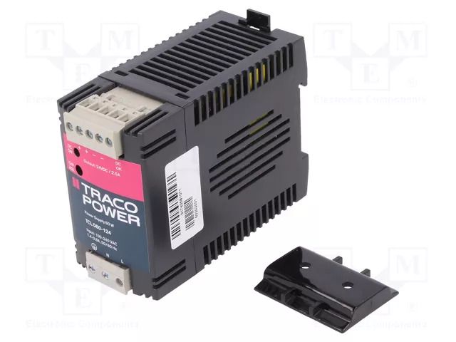 Power supply: switching; 60W; 24VDC; 2.5A; 85÷264VAC; 85÷375VDC TRACO POWER TCL060-124