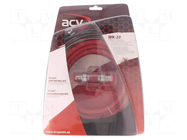 Car amplifier install set ACV KIT-WK20