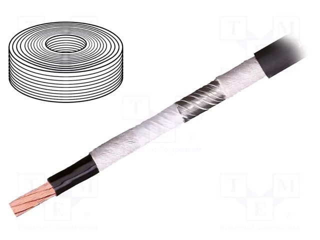 Wire: motor; chainflex® CFROBOT; 1x10mm2; black; stranded; Cu IGUS CFROBOT.035