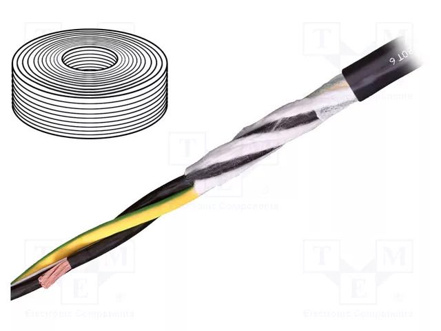 Wire: motor; chainflex® CFROBOT6; 3G16mm2; PUR; dark blue; Cu IGUS CFROBOT6.160.03