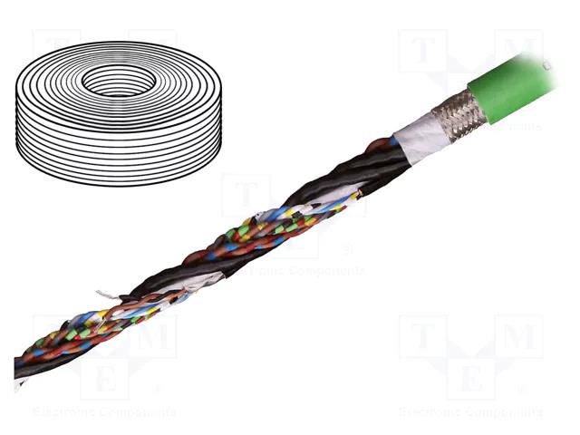 Wire: test lead cable; chainflex® CF111.D,hybrid; green-yellow IGUS CF111.015.D