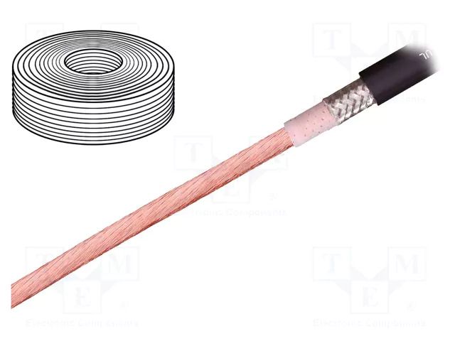 Wire: motor; chainflex® CF310.UL.D; 1x4mm2; black; stranded; Cu IGUS CF310.UL.40.01