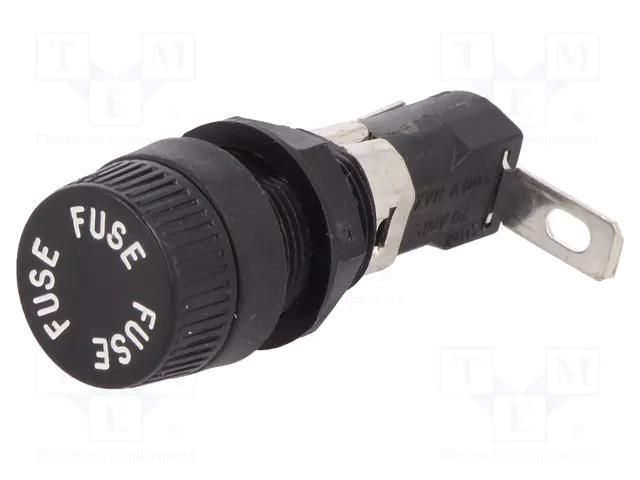 Fuse holder; 6.3x32mm; 16A; 250V; on panel; Cutout: Ø12.7mm LITTELFUSE 03450603H