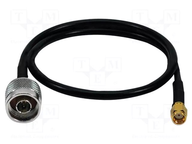 Cable; 0.5m; N male,RP-SMA male; shielded,tinned copper braid LOGILINK WL0104