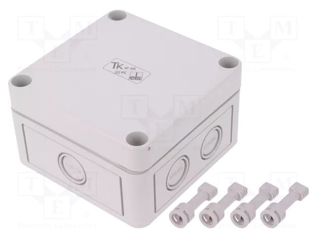 Enclosure: multipurpose; X: 94mm; Y: 94mm; Z: 57mm; TK PC; grey; IP66 SPELSBERG TK-PC-99-6-M
