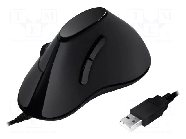 Mouse; black; USB; optical,wired; No.of butt: 5 LOGILINK ID0158