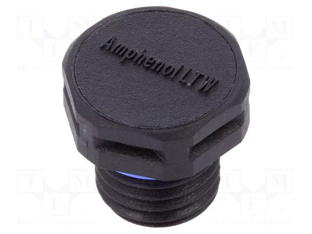 Pressure compensation device; IP68; -40÷125°C; Thread: M12 AMPHENOL VENT-PS1NBK-N8001
