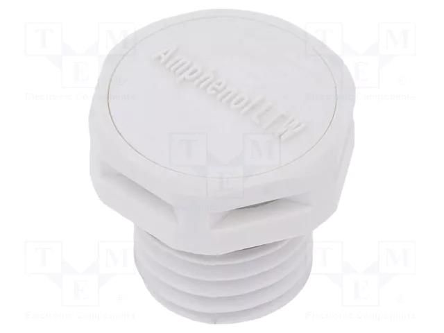 Pressure compensation device; IP68; -40÷125°C; Thread: M12 AMPHENOL VENT-PS1NGY-O8001